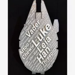 Star Wars WordCloud Stand