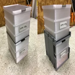 Storage box - stackable and stand