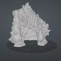 Tabletop RPG Aquatic Shell Hut Corral Terrain