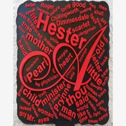 The Scarlet Letter WordCloud Stand