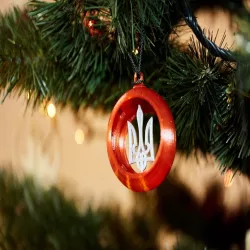 Tryzub Insert for a Snap Fit Ornament