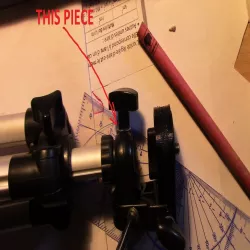 Turning part of the camera tripod