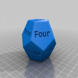 4-sided DnD dice d4 (STL and SLDPRT), 3D CAD Model Library