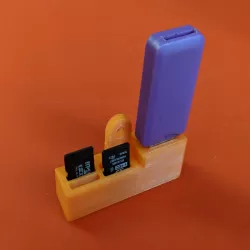 uSD and USB adapter holder for Anet A8, A6 