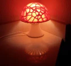 Voronoi mushroom lamp - remix