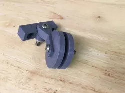 1/16" Wire Pulley Block with Bearing Wall Mount and Pivot Arm 