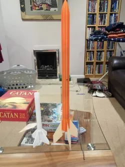 3D Printable Rocket B - D class (Large Hot Dog)