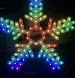 5 Spoke 100 pixel Snowflake
