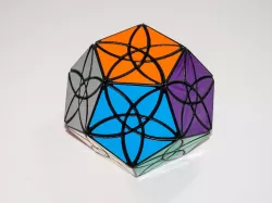 Bauhinia Megaminxed (curvy cut corner turning dodecahedron)