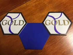 Catan Sea and Gold Tiles