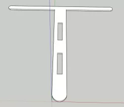 D4S Flashlight Pocket Clip Steel Cutout Stencil