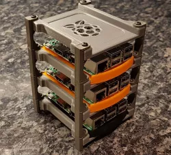 Feet and standoffs for Raspberry Pi rack