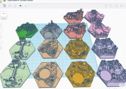 Game of Thrones Castles Catan Tiles For Dakanzla's 2.0 Magnetic Board  