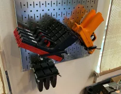 High Density Pegboard Gun Storage