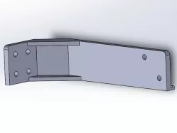 LCD Display Holder Left Side Geeetech A10