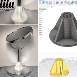 Makeup mirror stand reinforcement