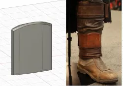 Mandalorian Left shin instep plate