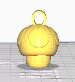 Mario "1up" Mushroom keychain