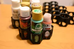 Modular hex pod paint rack