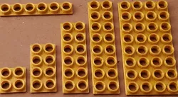 Montini building bricks Female Plate Set (Lego Compatible)