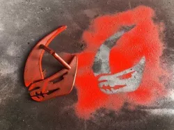 Mudhorn Clan Inverted Stencil from The Mandalorian