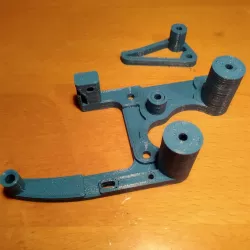 Polargraph: Motor mounts and Belt tensioners (for Makelangelo 5)