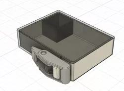 Portable Storage Drawer with Latch Lock