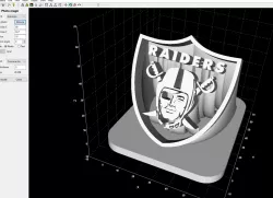 Raiders Shield Extruded