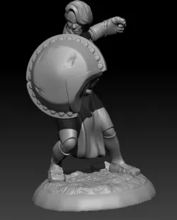 Shield Cleric - Remix of Female Paladin by Kinower