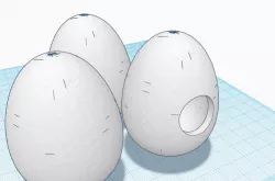 Silk to Egg Magic Trick - Hollow Egg replacement, one with hole  