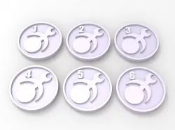 Slaanesh Objective Markers