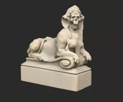 Sphynx Statues x3 Cthulhu