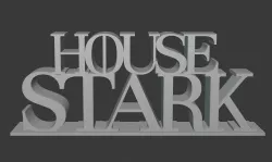 Stark Banner - Lettering (See Description!)