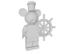 Steamboat Willie - 4x Minifig
