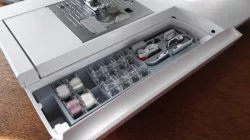 Storage organizer for sewing machine quilt ambition 630