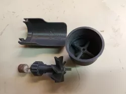 Turbine dremel vacuum powered