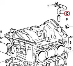 "Vent hose" for BMW K75/100  