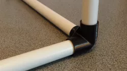 3-way corner for PVC pipe frame