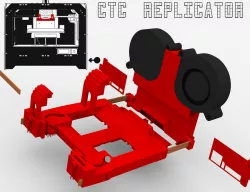 Active Cooler Fan Duct for Replicator 1 / Duplicator 4 / FlashForge / CTC / Makerbot / Bizer / Dual / extruder Cooling fan