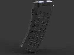 AK 120 rounds airsoft magazine (midcap). / Механа для ак на 120 шаров