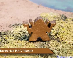 Barbarian Meeple - RPG - DnD