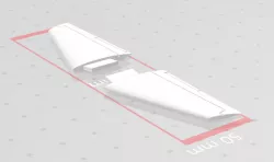 Boeing 737-200 horizontal stabilizer 1:144