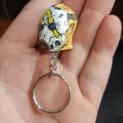 Borderlands 3 Key chain Psycho Mask