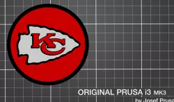 Coaster Kansas City Chiefs (flat version)