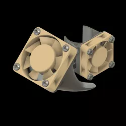 Component and hotend fan duct. Bauteil und Hotend Lüfter