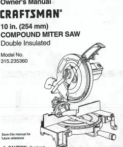 Craftsman Compound Miter Saw Replacement Trigger