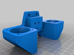 e3d chimera blower mount for Tevo Tarantula (pro) / Flash !!flawed design!!