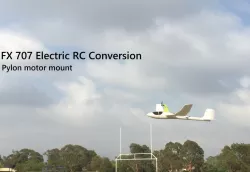 FX707 Glider RC Conversion // Motor pylon and mount