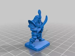 Heroquest Dark Elf with Sword and Shield