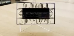 Laser Cut Circuit Inspired Business Card